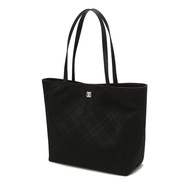 DAKS Black House Check Lightweight Shopper Bag Bucket Bag Saffiano Material Strap Shoulder Bag / fro