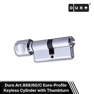 Duro Art.888/60/C Euro Profile Single Cylinder - Turn / Coin Release - Chrome