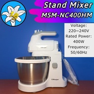 Stand Mixer White MORGAN MSM-NC400HM 3.5L Detachable Hand Mixer
