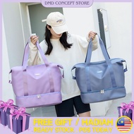 Large capacity Double layer Travel Bag Cloth Yoga Travel Hand Carry Luggage Foldable Beg Besar Murah