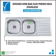 Volk Camelia WDO12050B Bak Cuci Piring Kitchen Sink