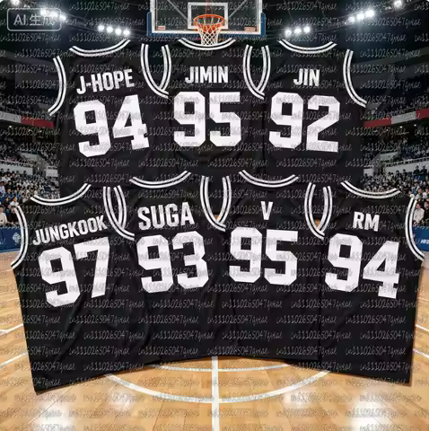 Summer ARMY 07 Print Sleeveless T-Shirt for Women KPOP Concert Fandom Top Basketball Ves Matching Fa
