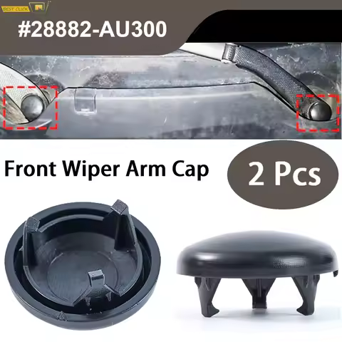2Pc Auto Front Windshield Wiper Washer Arm Nut Cover Cap For Nissan Cube Juke Qashqai J10 Dualis Inf
