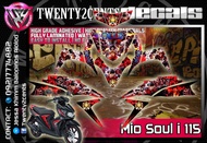 Mio soul i 115  decals / sticker Onepiece Luffy Gear Red