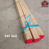 PINE WOOD S4S 1x2 / 2x2 Sold Per Piece (2ft,3ft or 4 FEET)