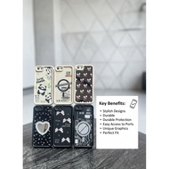 HP Oppo A83 Case Softcase Panda Character Ribbon Doberman Casing Oppo A83 Cute Aesthetic Fashion Cov