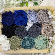 Shawl Sulam Chiffon Plain Diamond Model Terbaru - Hijab, Shawl Tudung Square Selendang Diamond