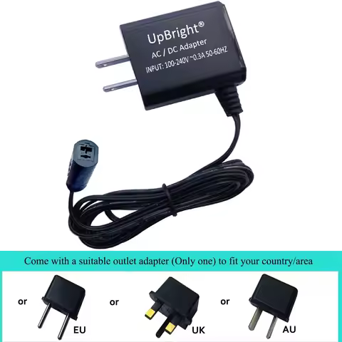 2-Prong 4V -5V AC Adapter for IKEA JANSJO Spotlight Flexible Goose Neck Desk Work Lamp Table LED 222