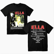 Ella USA Identiti Limited Edition Rock Band Shirts T-shirt, Oversize Baju Lelaki, Cotton COD