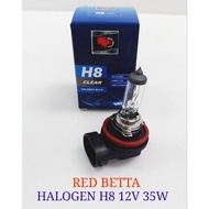 1PC RED BETTA H8 12V 35W
