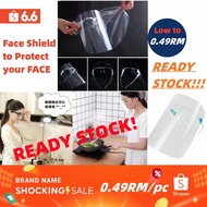 【READY STOCK】Anti Fog Anti- Saliva Mask Anti-oil Splash Face Shield Kitchen Cooking Face Cover Protect Eyes Face Cover Transparent Protective