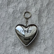 Deinet Limited Bag Accessories Jewelry Peach Heart Pendant Unique Design Openable Makeup Mirror Pend