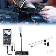 LIDU1 Endoscope Camera with Light 720P Borescope with 6 Adjustable LED Light Endoscope Snake Camera 