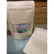 Matte Window Kraft Paper Bag Size 10 * 15+4 Cm (10 In A Bag)