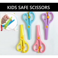 SG Safe Children Scissors Full Plastic Kids Scissors Art & Craft Scissors School Projects Roundhead 