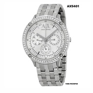 Armani Exchange AX5401 White Dial Stainless Steel Multifunction Women's Watch