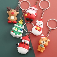 【Christmas gift】Cartoon Christmas Keychain Gift Santa Claus Christmas Tree Key Chain Cute Small Gift