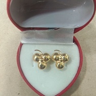 1 gram young gold clove earrings
