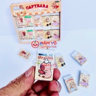 [E6139] COMBO of 10 Pencil Erasers / Pencil Erasers Cute CAPYBARA Shape WHITE E 6139 Erasers, Less C