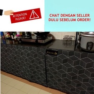 custom size ngam2 Langsir dapur meja mesyuarat cabinet curtain langsir kabinet FREE strap berGAM  singki fdecor