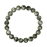 【正佳珠寶】綠龍晶 高品銀絲絨綠 8.8-9.3mm 綠龍晶手珠