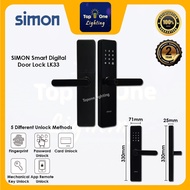 SIMON LK33 Smart Digital Door Lock Doorlock 3D Fingerprint Password card smart Home App Control
