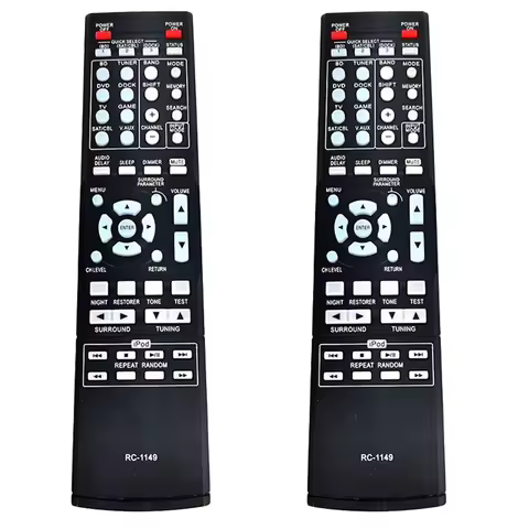 2025 New-2X RC-1149 Remote Control Replacement For DENON RC-1158 RC1158 XV-5809 AVR-390 AVR-1311 DHT