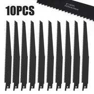 10 Chiếc Lưỡi Cưa Kiếm Xoay Chiều 9 Inch/6TPI Màu Đen Lưỡi Cưa Kiếm Bằng Gỗ Ván Sợi Nhựa Bộ Phận Dụn