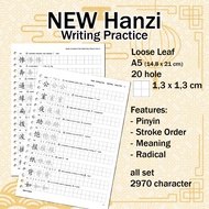 Hanzi Mandarin Letter Writing Practice Sheets Loose Leaf Worksheets adjust NEW HSK 1-9