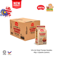 (Carton) NEW Vits Air Dried Tomato Noodles / Mi Kering Tomato 400g (12packs) - BUBBLEWRAP BOX