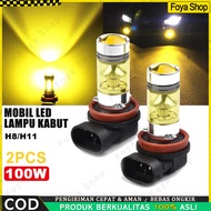 2Pcs Set 4300 K Car H11 H8 Fog Light Yellow 2323 LED 100 W Driving Light DRL Bulb 1500LM Super Brigh