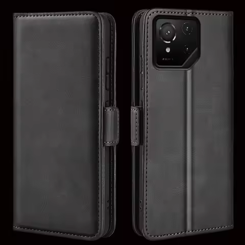 Premium Calf Leather Flip Case For Asus ROG Phone 9 Pro 5 6 Zenfone 8 ZS590KS 11 12 Ultra Phone Case