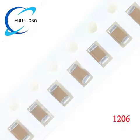 100pcs 1206 3216 SMD Chip Ceramic Capacitor 22pF 100pF 1NF 2.2NF 10NF 1uF 2.2uF 4.7uF 10uF 47uF 100u