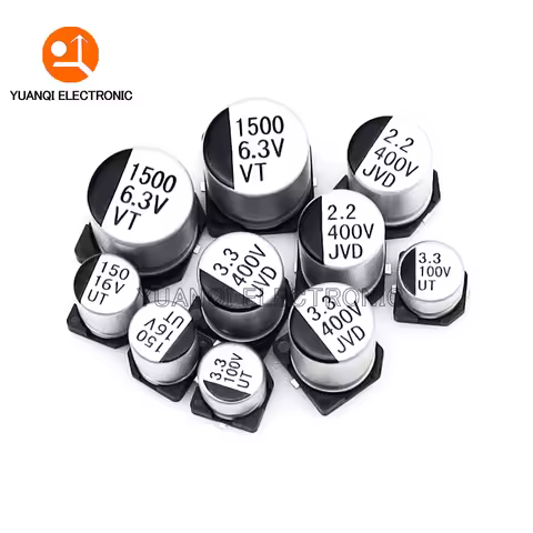 10PCS/LOT SMD Aluminum Electrolytic Capacitor 10V 16V 25V 35V 50V 63V 100V 400V 10UF 22UF 68UF 100UF