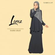 BAJU KURUNG MURAH ZERO IRON SABELLA,DARK GREY!!! SAIZ KECIL DAN SAIZ BESAR