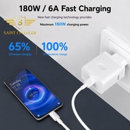Power adapter and fast charging cable for micro usb and type c 180w 6a ampere fast charging fast cha