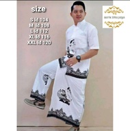 Setelan Baju Koko Dan Sarung Celana / Busana Muslim Modern Terbaru  2021 / Batik Pria Solo
