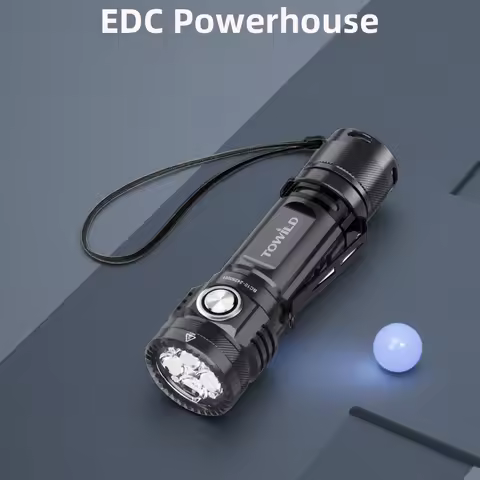 TOWILD BC10 EDC Flashlight Portable Rechargeable 4000lm IPX8 High Power Led Flashlight 21700 Torch F