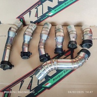Midpipe/ mid pipe slip on racing exhaust connection cbr 150 r ninja 250 fi ninja 250 sl yamaha r25 m