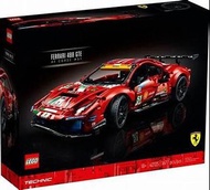 全新絕版LEGO 42125 - Ferrari 488 GTE AF CORSE #51 (Technic跑車系列，與42083、42115、42128、42159、42207同一系列)