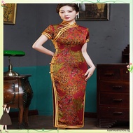 Vietnam Traditional Aodai Cheongsam Retro Chinese Style Women Evening Party Wedding Dress