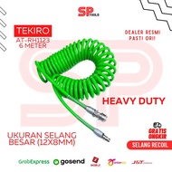 COMPRESSOR RECOIL HOSE HEAVY DUTY AIR HOSE/ 8X12MM 12X8MM 6 METER 6M TEKIRO AT-RH1123