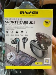 Awei T15 藍牙耳機/  無線耳機/防水防汗/遊戲耳機/wireless gaming earbuds/Bluetooth/headsets/noise reduction/Android /ios