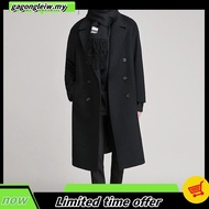 High Quality Jaket Lelaki Quality Cotton Men's long trench coat, autumn and winter woolen coat, men'