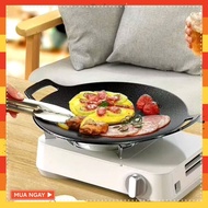 Cast iron pan SIZE 34 - Stone baking pan non-stick pan size 34 cm Korean non-stick stone pan chao da
