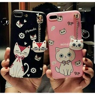 Cartoon Case With Hanging 3D Head Toy Oppo F5 / F5 Youth (Pink Series)