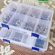 Hair Clip Multi-Grid Parts Storage Box Detachable Nail Electronic Accessories Small Screw Grid Trans