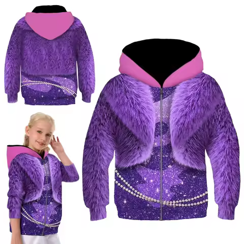 Sheep Gazelle Cosplay Fantasy Girls Hoodie Cartoon Zoo Costume Disguise Halloween Teen 6 to 14 Years