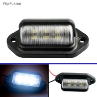 FF 1Pc Waterproof 6 LED 12V License Plate Light Car Boat Truck Trailer Step Lamp PH