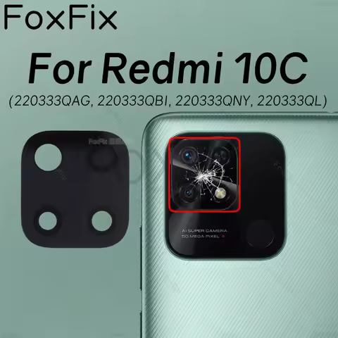 Back Camera Lens For Xiaomi Redmi 10C Rear Camera Glass Cover Replacement 220333QAG 220333QBI 220333